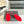 SL CRYSTAL T-STRAP FLAT SANDAL RED SATIN