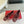GG RIVETS BALLET FLAT GARNET HORIZONTAL STRAPS LAMBSKIN