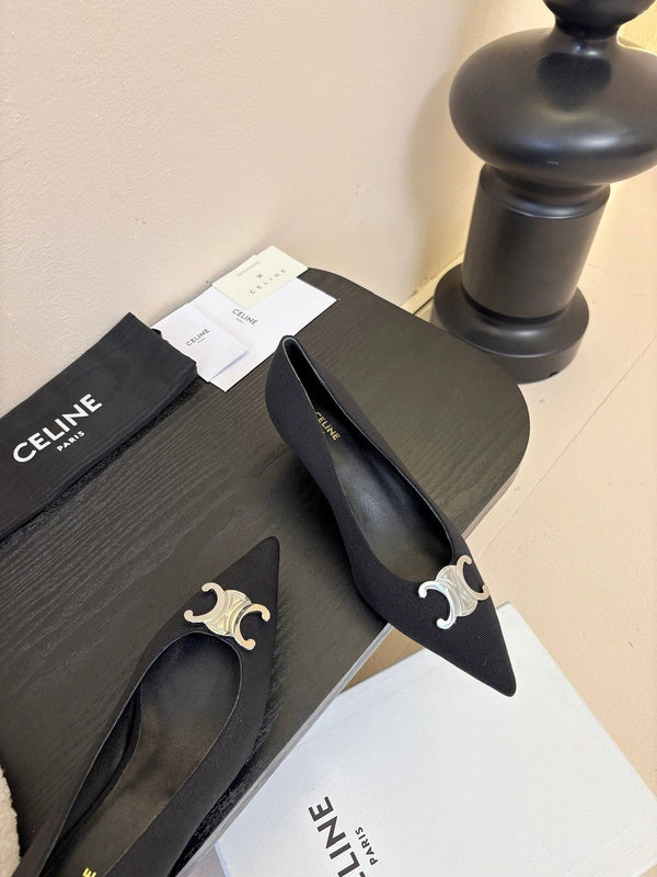 CELINE Pump Tessuto Nero 235702