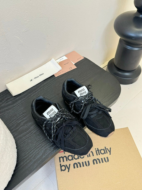 Miu x NB Sneaker Black Suede 235809