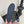Miu Ballet Flat With Floral Crystal Dark Navy Blue Silk