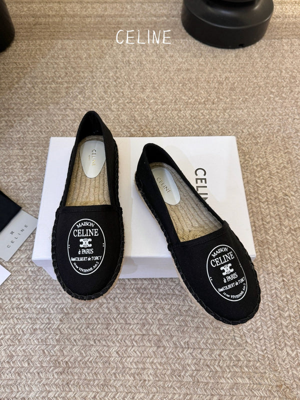 CL Maison Espadrilles Black Canvas 835903