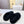 The Row 2025 Retro Oversized Toe Birkenstock Slipper Black Wool 576033