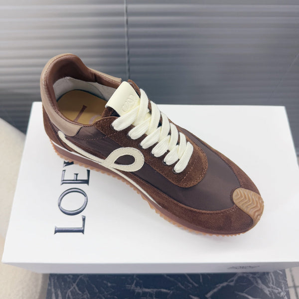 BALLET RUNNER 2.0 IN CAMOSCIO MARRONE CIOCCOLATO E TESSUTO LYCRA