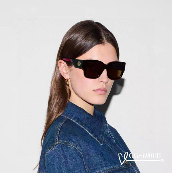 SQUARE FRAME SUNGLASSES 69101 IN ACETATE