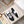 Sneaker GG G75 da uomo in pelle scamosciata nera e bianca 477879