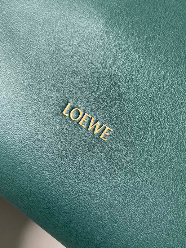 Loewe 2025 Flamenco Lucky Bag Forest Green Nappa Calfskin