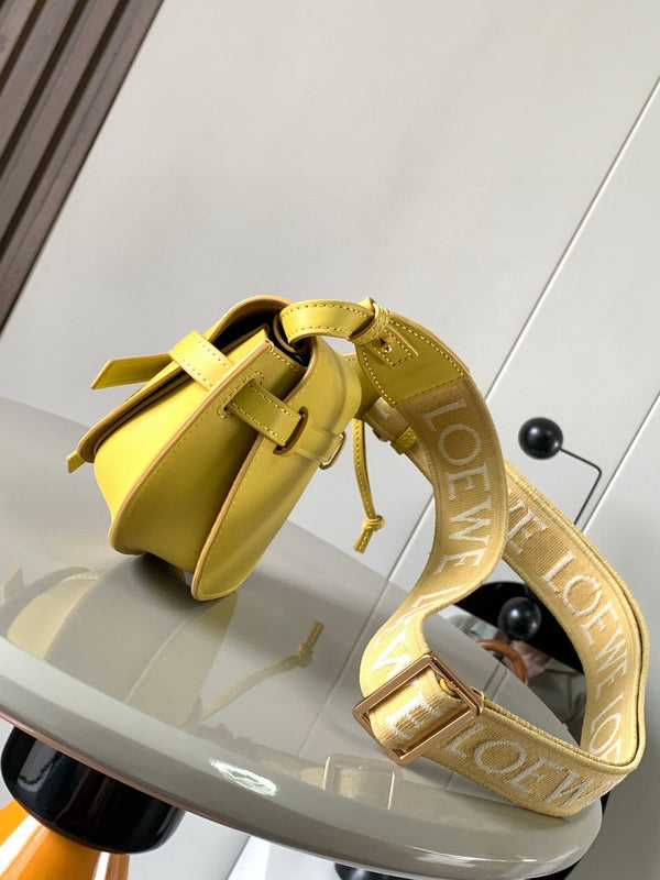 Loewe Mini Gate Dual Bag Yellow Calfskin