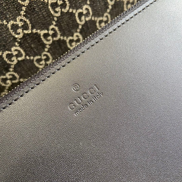 BORSA TOTE GRANDE OPHIDIA GG 41 IN DENIM NERO