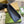 OPHIDIA GG POUCH 28 BLUE AND DARK BLUE CANVAS