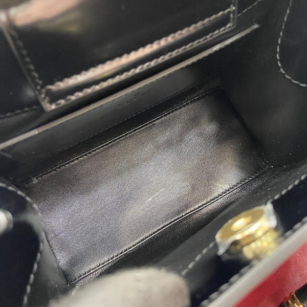 Borsa Gucci Bamboo in pelle nera 339651