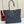 GG Tribeca Large Tote Bag Dark Blue Canvas Cowhide 141726