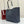 GG Tribeca Large Tote Bag Dark Blue Canvas Cowhide 141726