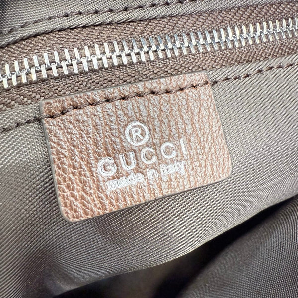 GG Tag Medium Crossbody Bag Beige Canvas
