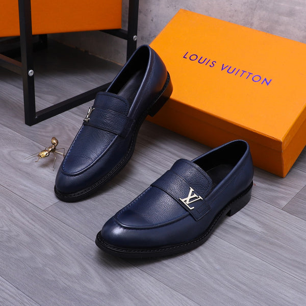 LV SAINT GERMAIN LOAFER BERRY BLUE GRAIN CALFSKIN
