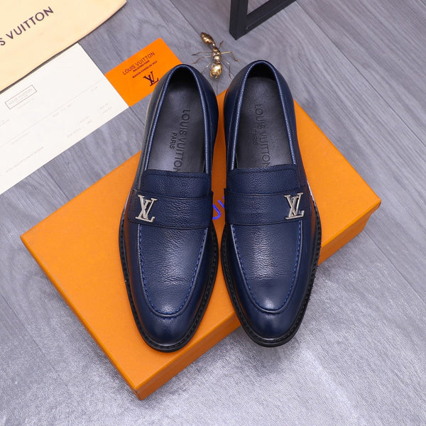 LV SAINT GERMAIN LOAFER BERRY BLUE GRAIN CALFSKIN