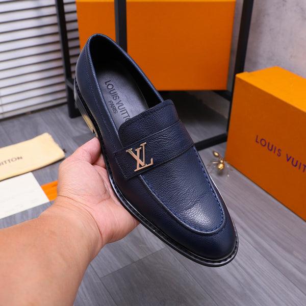 LV SAINT GERMAIN LOAFER BERRY BLUE GRAIN CALFSKIN