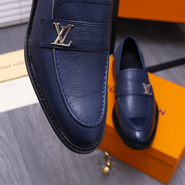 LV SAINT GERMAIN LOAFER BERRY BLUE GRAIN CALFSKIN