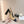 CC 24P SLINGBACKS 95MM BEIGE BLACK LAMBSKIN