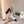 CC 24P SLINGBACKS 95MM WHITE BLACK LAMBSKIN