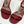 Double C Leather High Heel Sandals Red Cherry
