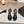 Double C Leather High Heel Sandals Black