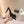 cc sandal flower 85 black quilted calfskin