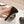 cc sandal flower 85 black white calfskin