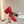 MARY JANE SHOES RED PINK WOOL TWEED