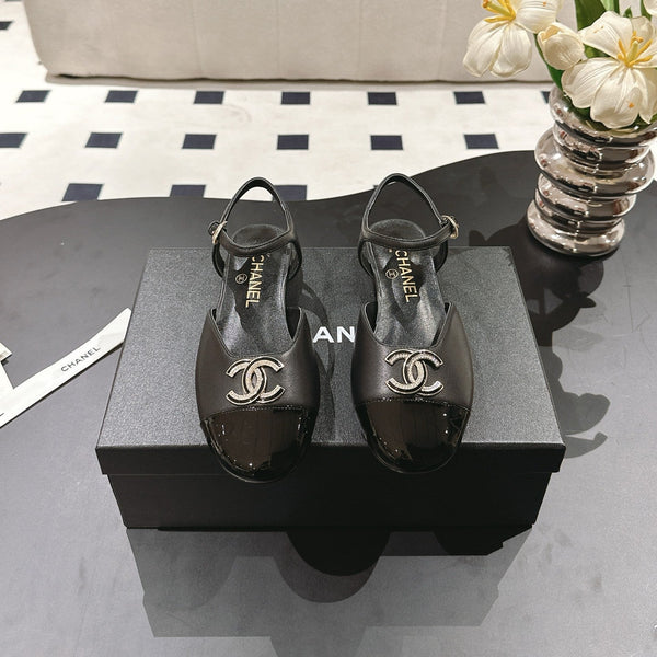 cc 25p mary jane black lambskin black pattern 237515