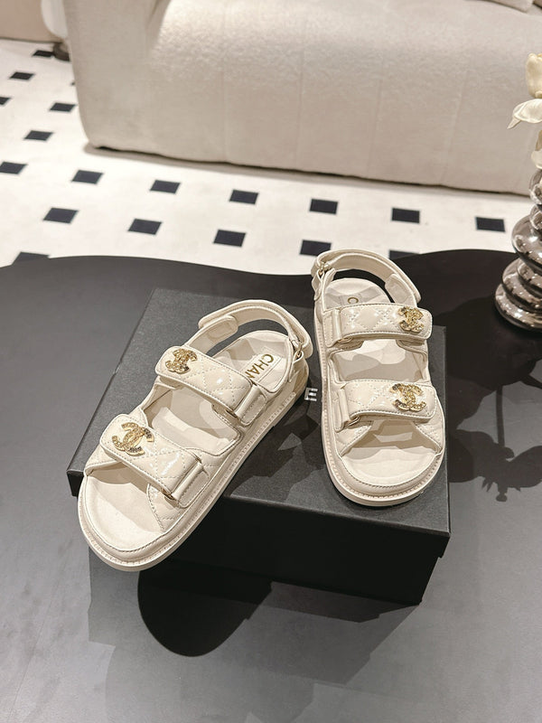 cc 25p dad sandal cream leather 237558