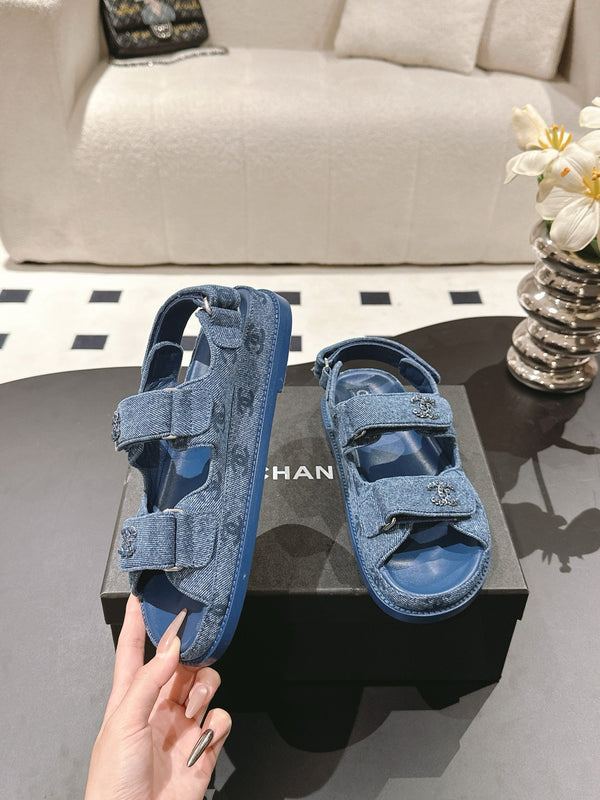 CC 25 Dad Deals Sandali Demin Blu Tessuto Demin 237563