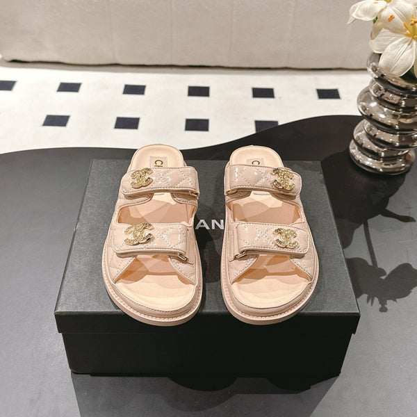 cc 25p dad mule sandal peach leather 237570