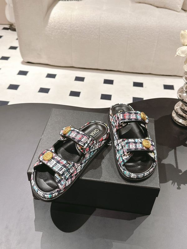 CC 25 Sandalo da papà Mule Tessuto multicolore 237575