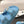 cc 25p logo with pearl mule sandal blue leather 237583