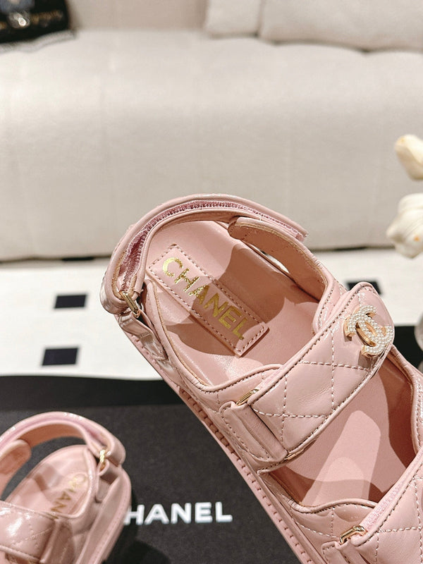 cc 25p logo con sandalo perla pelle rosa 237586