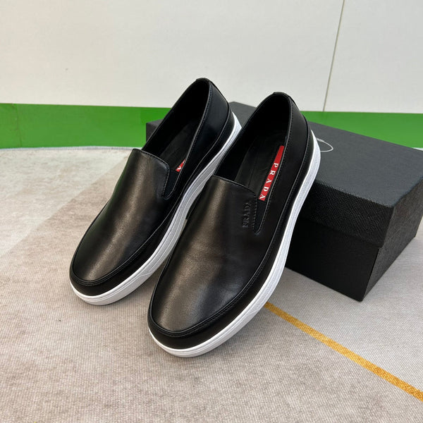 PRA LOAFERS IN BLACK LEATHER