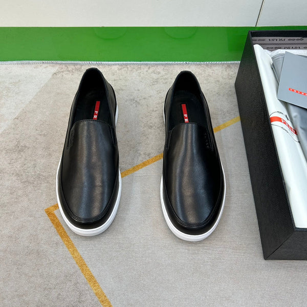 PRA LOAFERS IN BLACK LEATHER