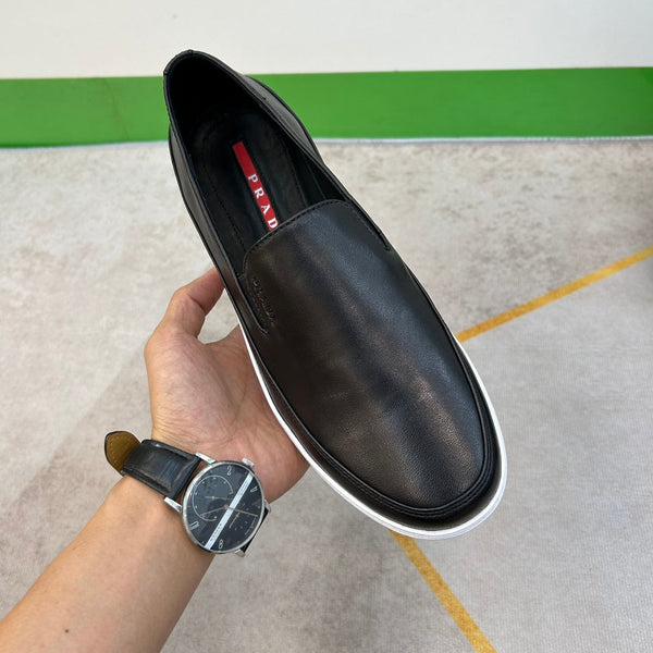 PRA LOAFERS IN BLACK LEATHER