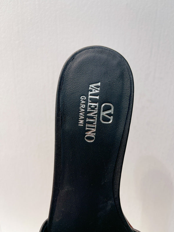 Ciabatte VT Moon in pelle nera e pelle bovina 292857