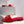 VT Moon Slides in Leather Red Cowhide 292859