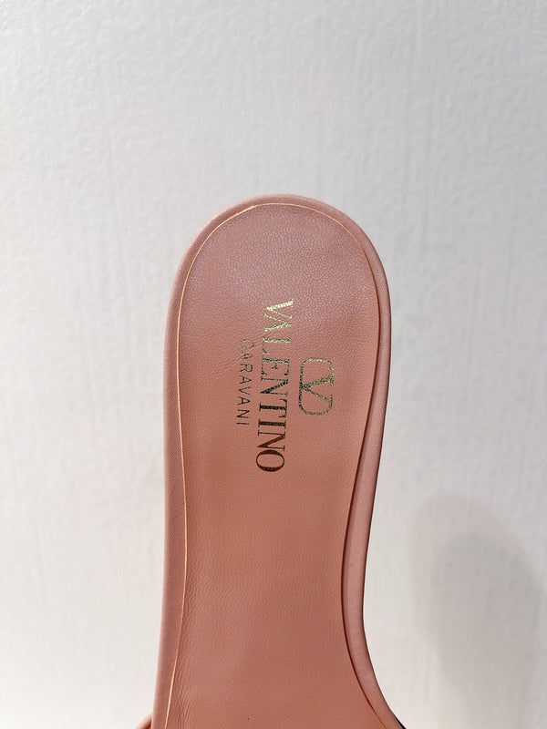 Ciabatte VT Moon in pelle di vacchetta rosa 292860
