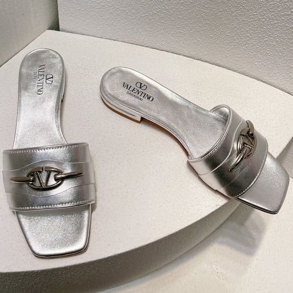 Ciabatte VT Moon in pelle argento vacchetta 292863