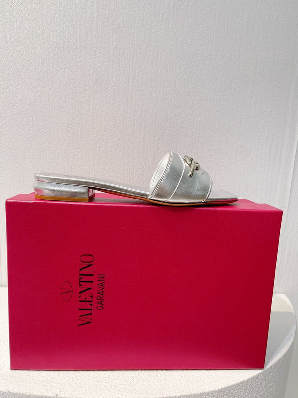 Ciabatte VT Moon in pelle argento vacchetta 292863