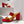 VT One Stud Leather Sandals Red Cowhide 292889