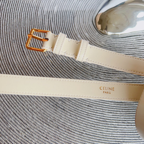 celin cream calfskin belt bag