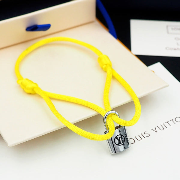 Silver Lockit Bracelet Yellow