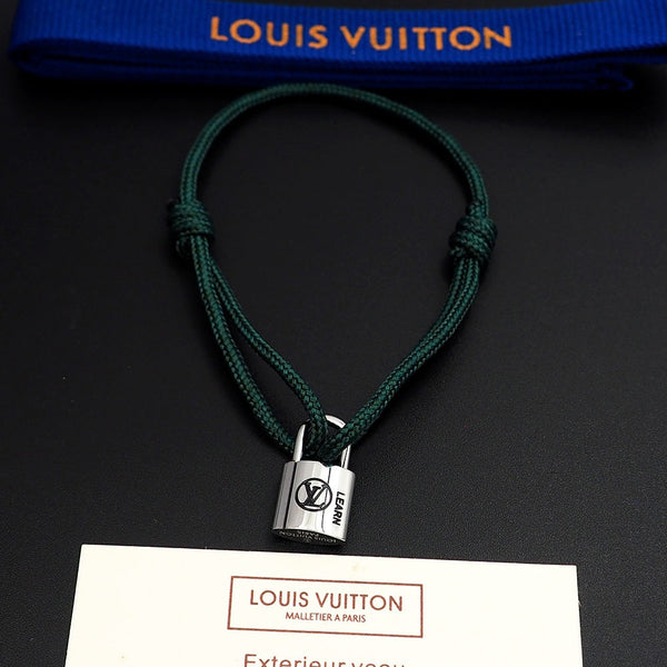 Braccialetto Lockit in argento verde scuro