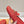 LV Gloria Loafer Red Embossed Calfskin 480741