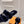 HM Oran slippers sliver buckle navy blue wool